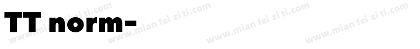 TT norm字体转换